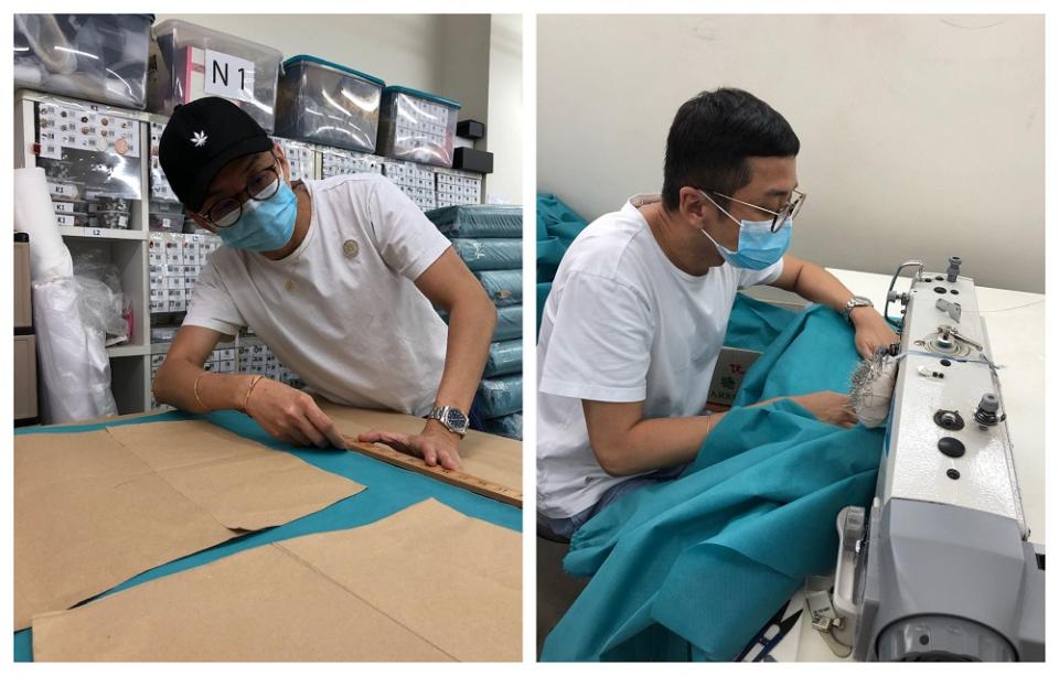 Khoon Hooi says his team can make around 50 PPE medical gowns a day. — Pictures courtesy of Khoon Hooi