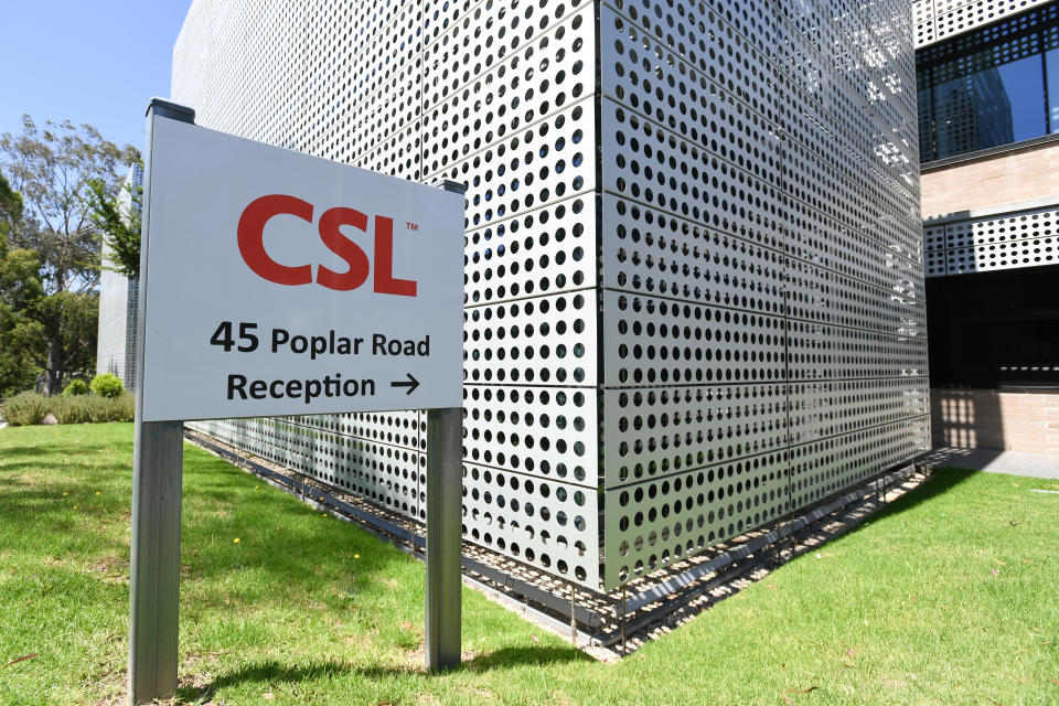 CSL will be locally producing the AstraZeneca vaccine to be distributed around Australia. Source: AAP 