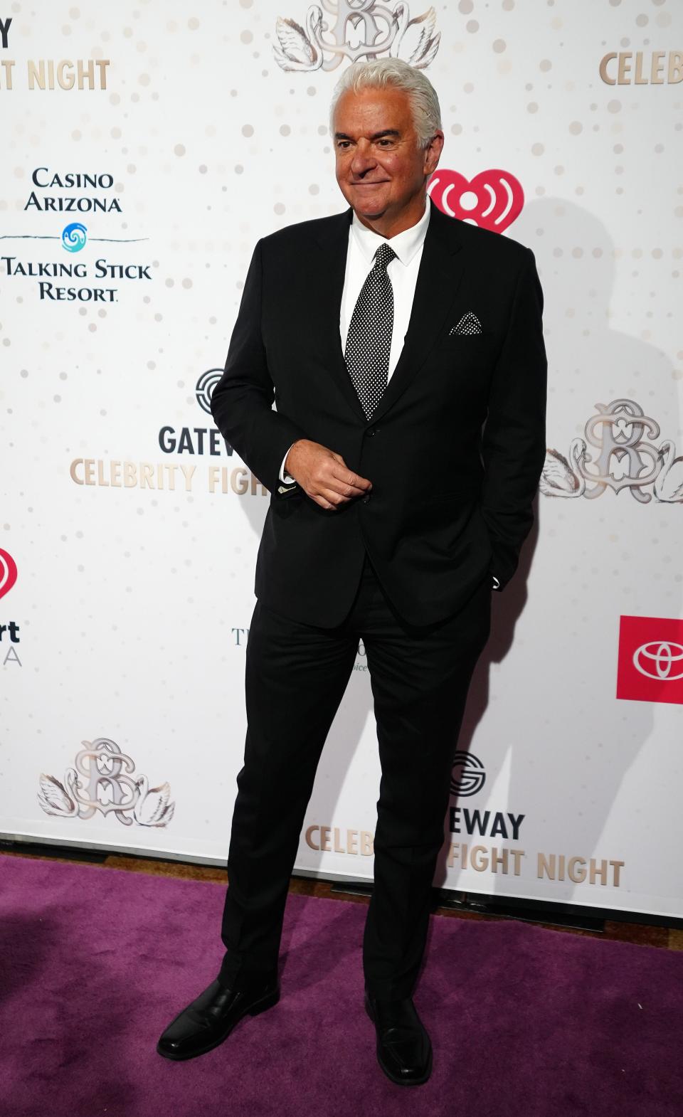 John O'Hurley poses for pictures during the Red Carpet for Celebrity Fight Night at JW Marriott Phoenix Desert Ridge Resort & Spa on April 1, 2023.