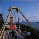 Tilt back and forth on Crazy Galleon, a ship that is suspended at a nearly 45-degree angle 20 meters above the ground. (Photo by Ocean Park Hong Kong)