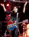 <p>John Stamos performed onstage during the Concerts In Your Car's The Beach Boys' Drive-in event at Ventura County Fairgrounds in California.</p>