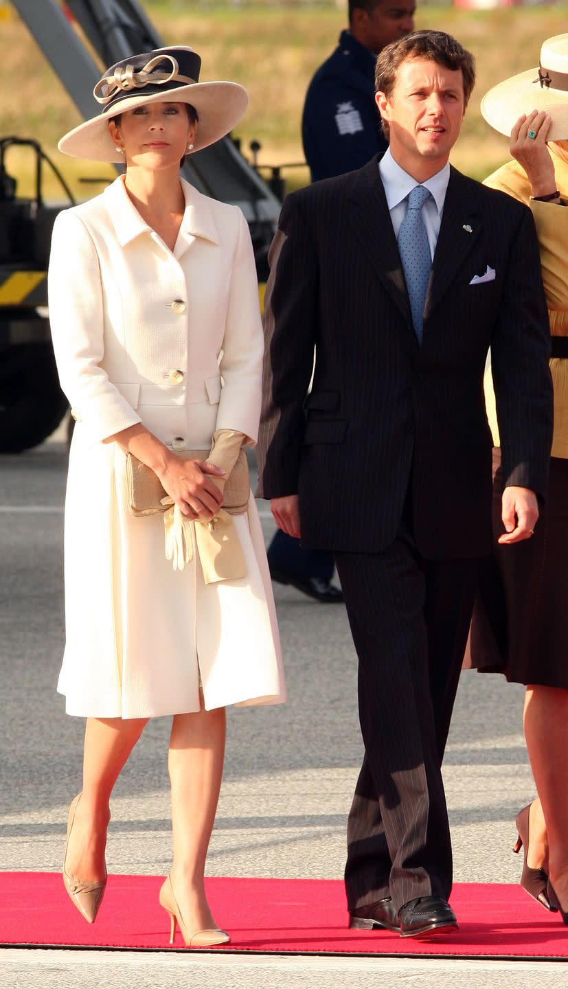 princess mary white overcoat