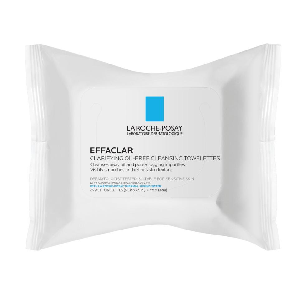 La Roche-Posay Effaclar Clarifying Oil-Free Cleansing Towelettes