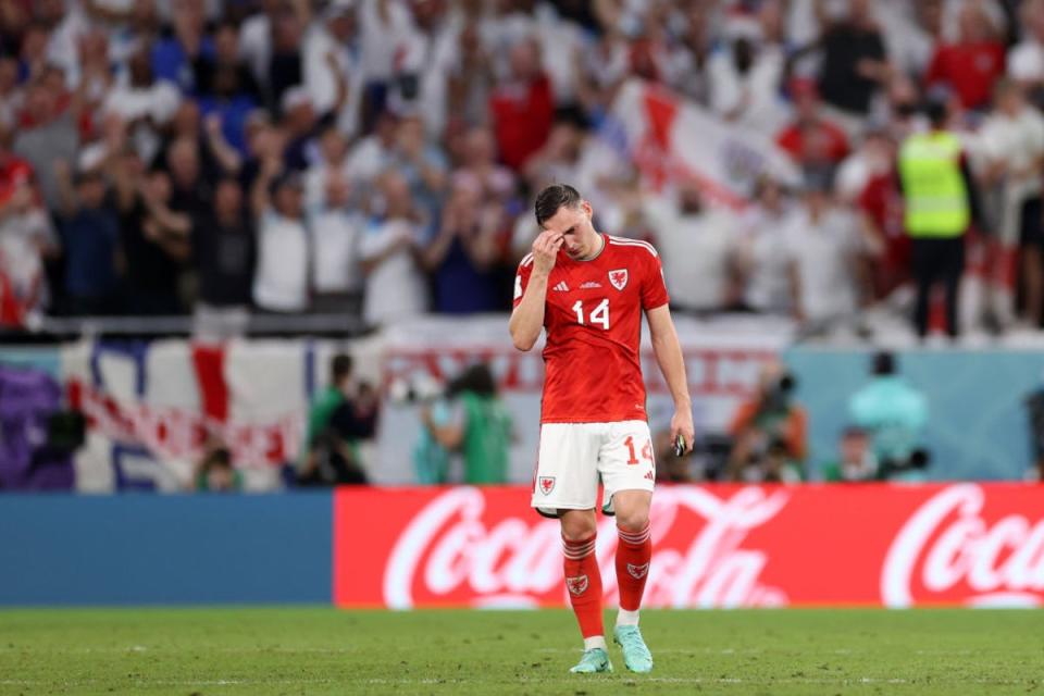 Connor Roberts reacts to the defeat (Getty)