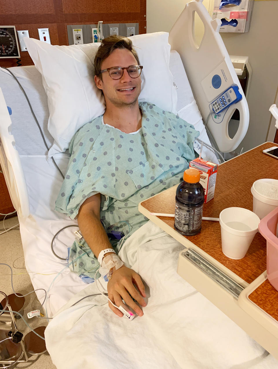 At 24, Evan White couldn't believe he had colon cancer. Now, at 27, it has returned but he's not letting the diagnosis stop him from enjoying life.  (Courtesy Evan White)