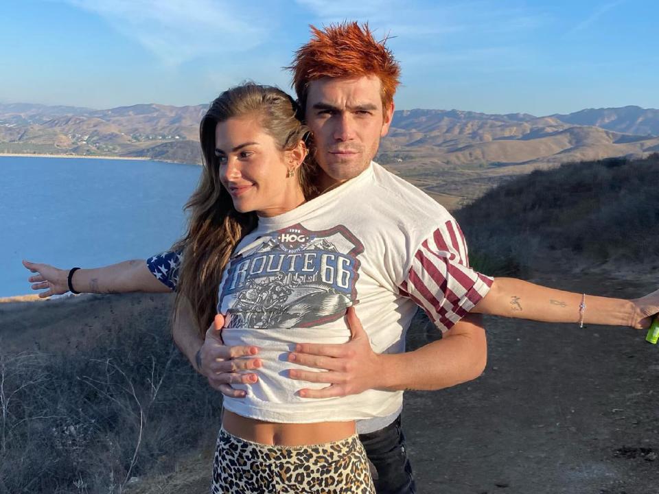 KJ Apa and Clara Berry