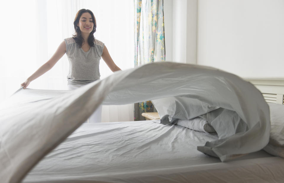 Amazon's top-rated sheet set is currently on sale for 30% off. (Image via Getty Images)