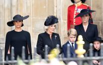 <p>The new Queen Consort wore Queen Victoria’s Hessian Diamond Jubilee Brooch to the funeral.</p>