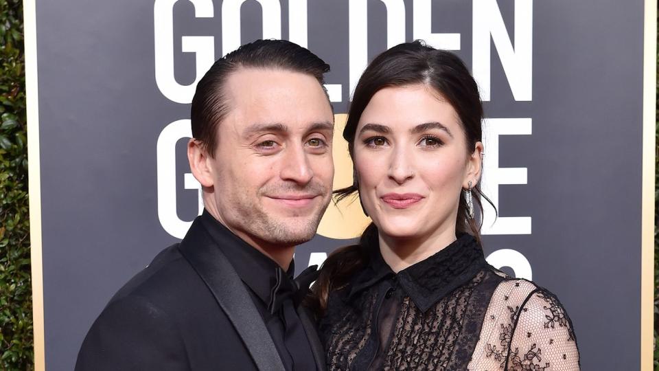 Kieran Culkin and Jazz Charton attend the 76th Annual Golden Globe Awards at The Beverly Hilton Hotel on January 6, 2019 in Beverly Hills, California