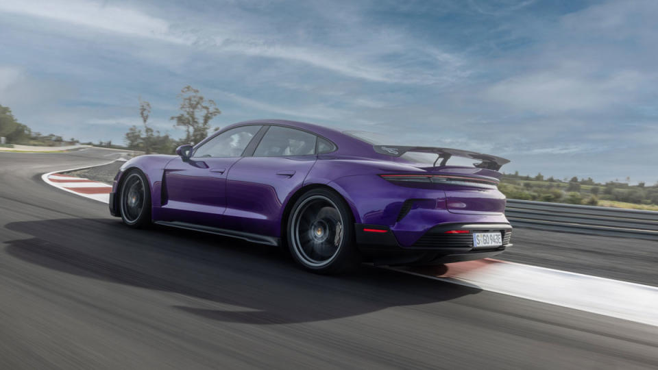 The 2025 Porsche Taycan Turbo GT with the Weissach Package.