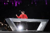 <p>Dutch DJ Martin Garrix performs during the closing ceremony of the Pyeongchang 2018 Winter Olympic Games at the Pyeongchang Stadium on February 25, 2018. / AFP PHOTO / Jonathan NACKSTRAND </p>