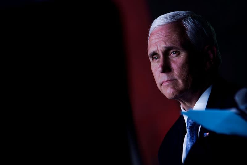 U.S. Vice President Mike Pence attends an event with community and faith leaders at Hope Christian Church in Beltsville