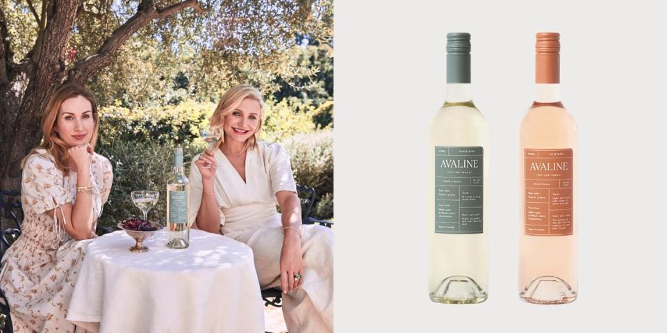 <p>The beloved actress Cameron Diaz and entrepreneur Katherine Power launched a clean wine brand with a white wine and a rosé that are both vegan-friendly, made with organic grapes, and free of unnecessary additives. Oh, and though the pair planned to release a red wine later in the year, overwhelming consumer demand (and the 120,000 bottles sold of its first two varietals) led them to bump the release up by months. Avaline Red will be in select retails in early October and will be distributed more widely over the next few months.</p><p><a class="link " href="https://go.redirectingat.com?id=74968X1596630&url=https%3A%2F%2Fwww.wine.com%2Flist%2Fwine%2Favaline%2F7155-124231&sref=https%3A%2F%2Fwww.redbookmag.com%2Ffood-recipes%2Fg34171716%2Fcelebrity-alcohol-brands%2F" rel="nofollow noopener" target="_blank" data-ylk="slk:BUY NOW;elm:context_link;itc:0;sec:content-canvas">BUY NOW</a> <strong><em>$19.99, wine.com</em></strong></p>