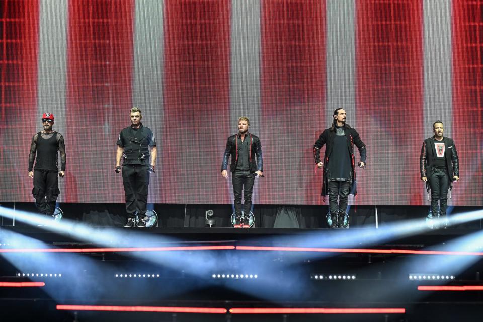 Backstreet Boys perform at Ruoff Music Center on July 10, 2022.