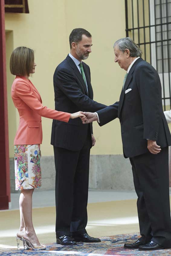Rey Felipe, reina Letizia y Fernando Falcó
