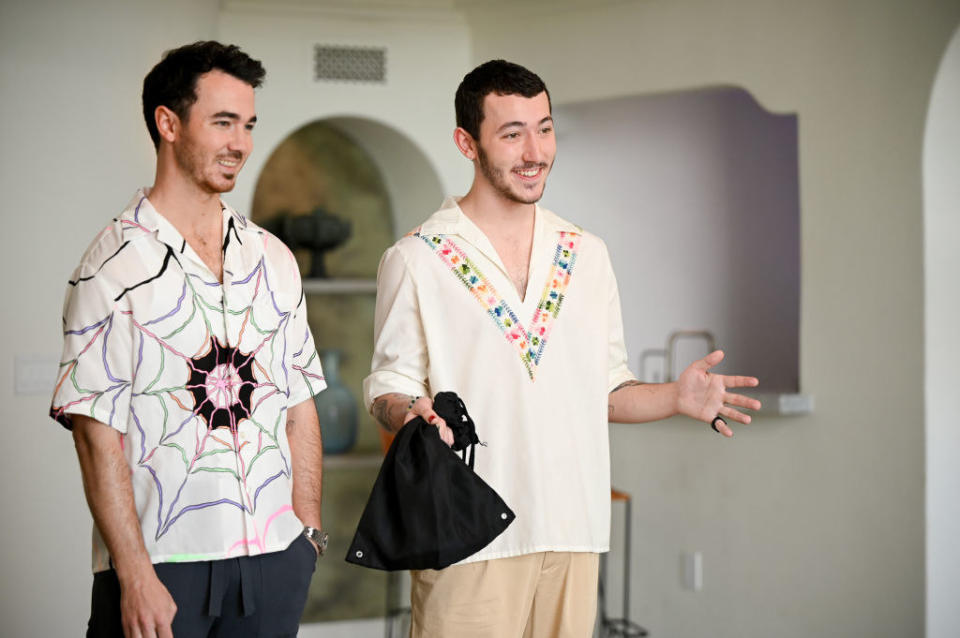 Kevin Jonas and Frankie Jonas