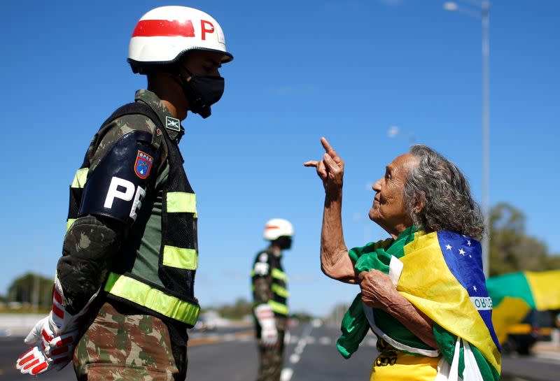 Protest against the Brazilian Supreme Federal Court in Brasilia