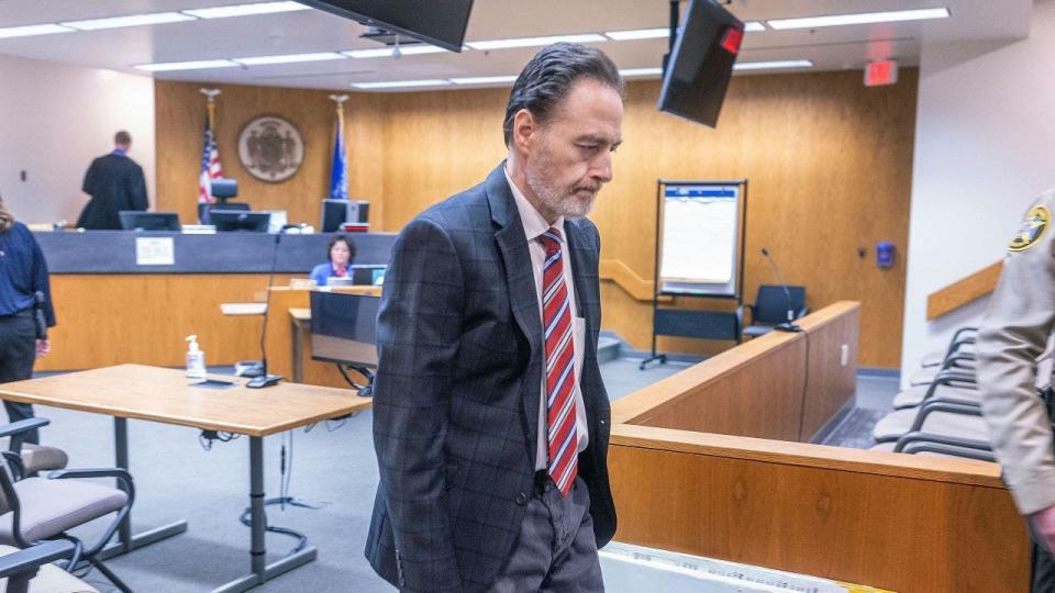 <div>Nicolae Miu after he was found guilty in the Apple River stabbing trial.</div> <strong>(Elizabeth Flores, Pool via Star Tribune)</strong>