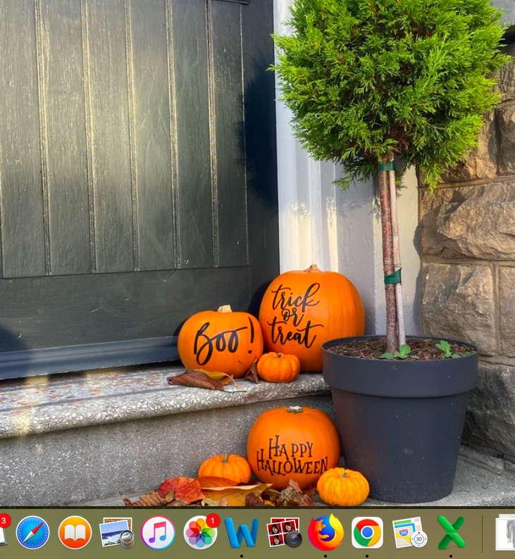 11) Decorate Pumpkins with Decals