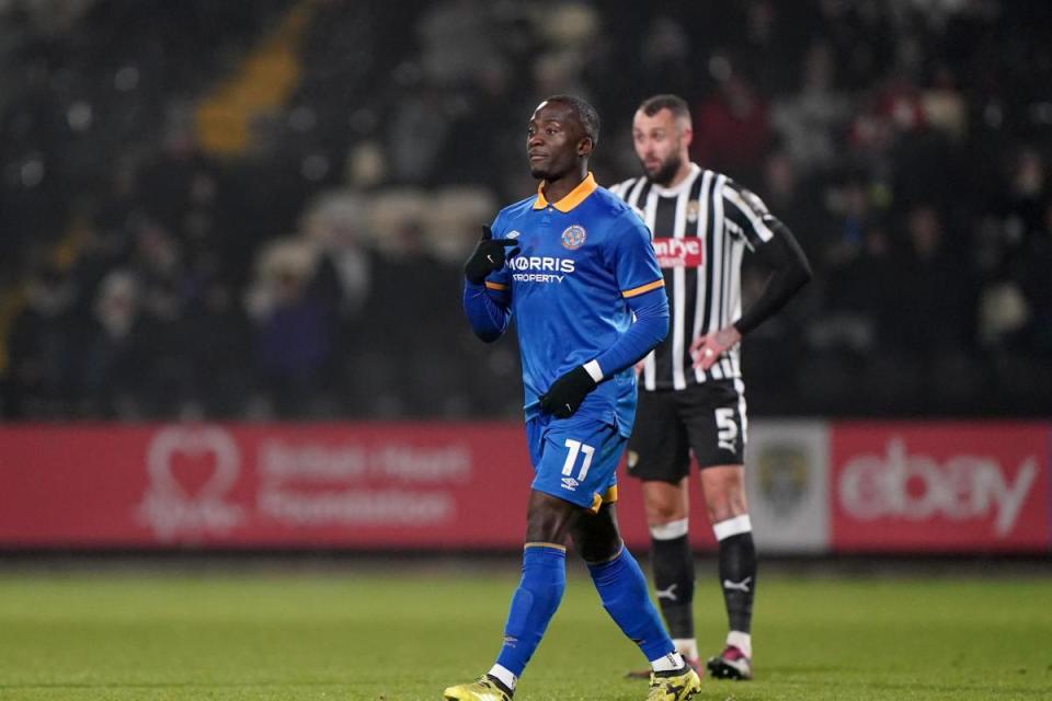 Daniel Udoh spent five years at Shrewsbury before leaving this week for Wycombe <i>(Image: PA)</i>