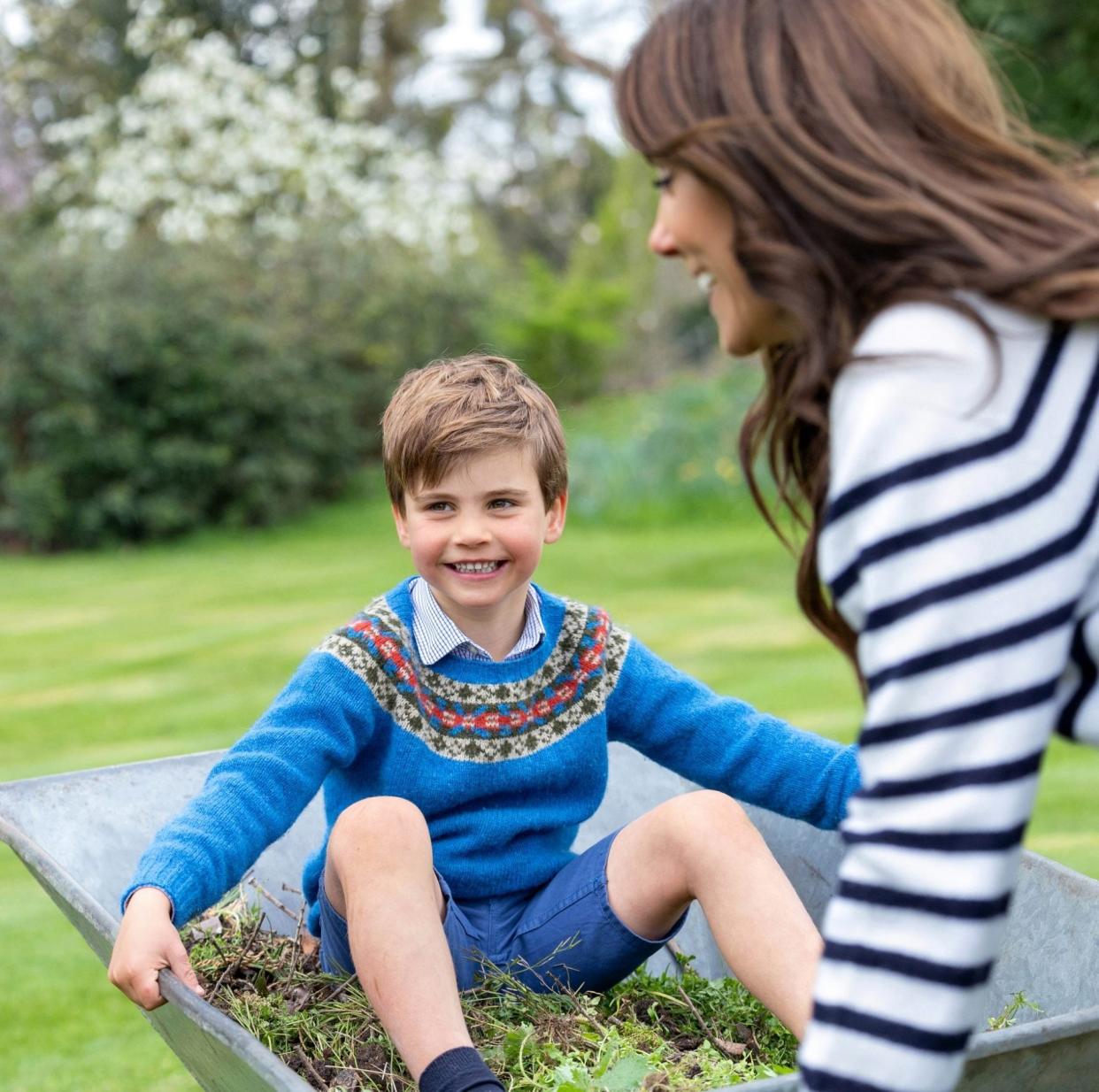 The photo released to mark Prince Louis's fifth birthday last year