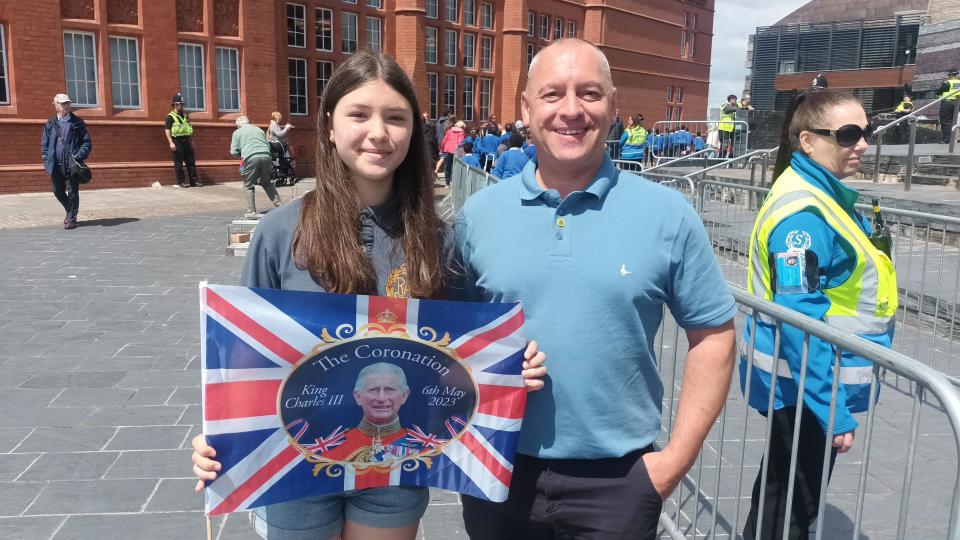 Alessandro Migliorati came down to the Bay with his daughter Isabella