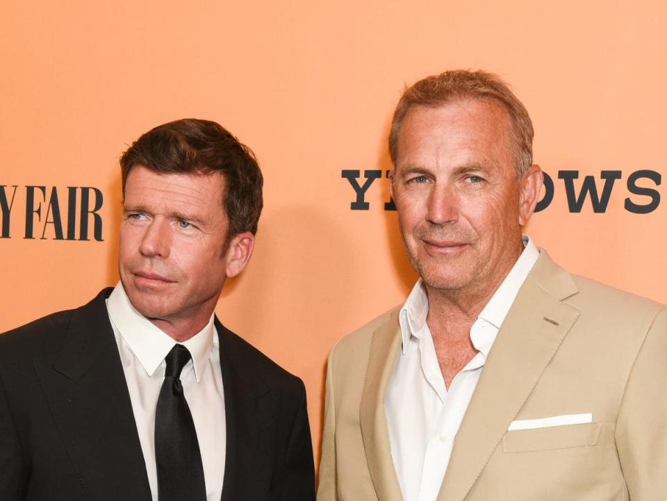 Taylor Sheridan (left) and Kevin Costner (Getty Images)