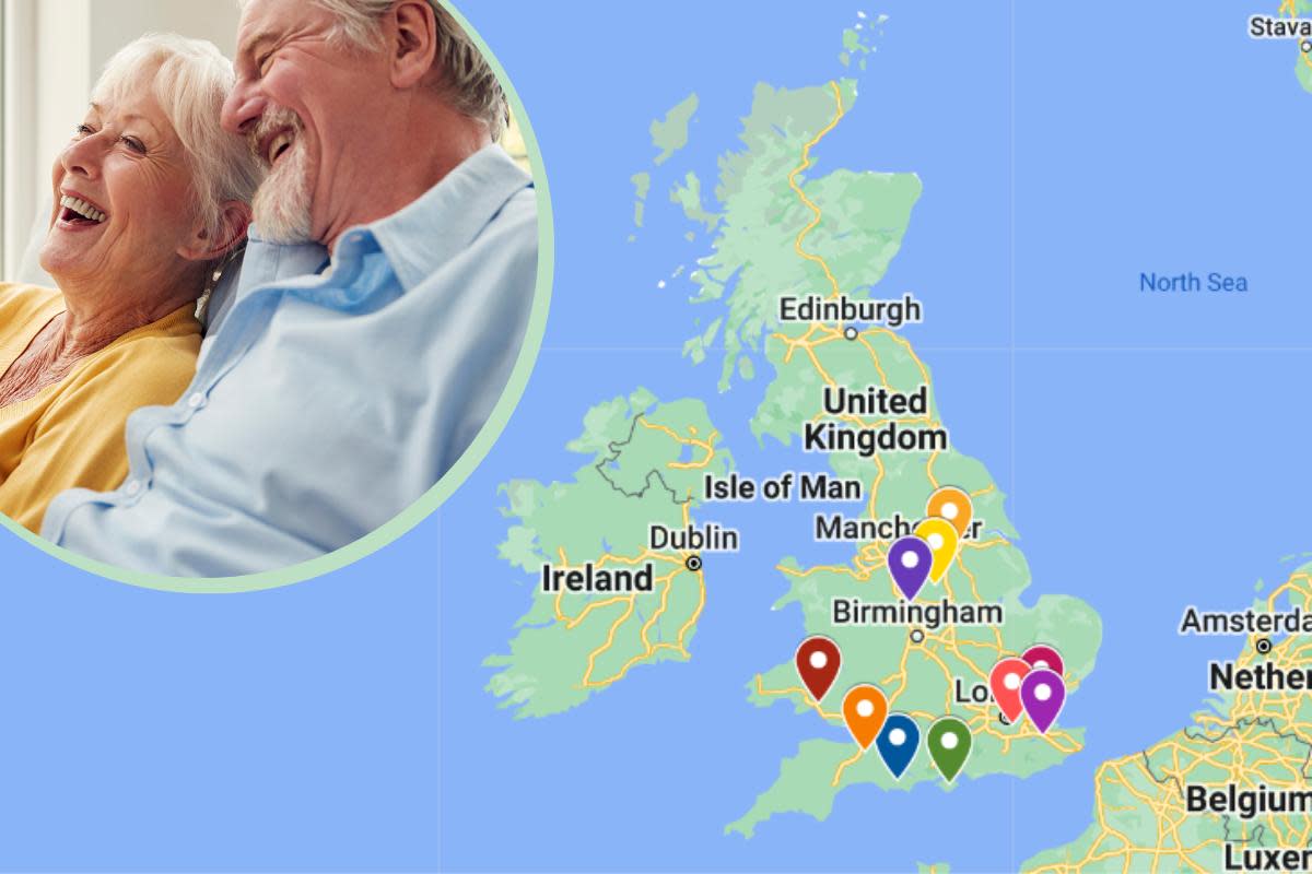 Using Oldest in Britain and Supercentenarian data, the team at Fabulous Bingo have decided to explore the question - where are you likely to live the longest? <i>(Image: Getty Images/ Google Maps)</i>