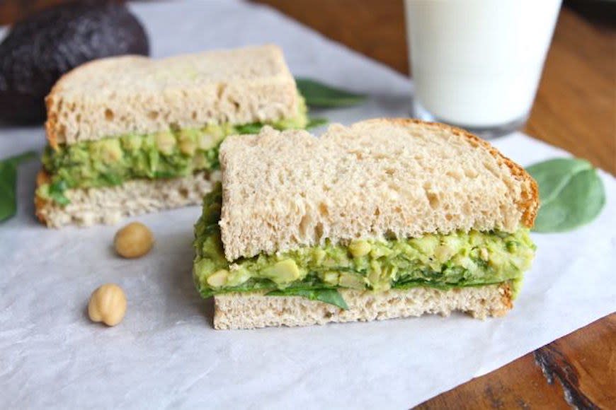 Smashed Chickpea Avocado Salad from Two Peas and Their Pod