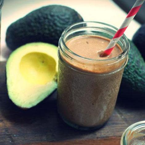 Avocado chocolate smoothie