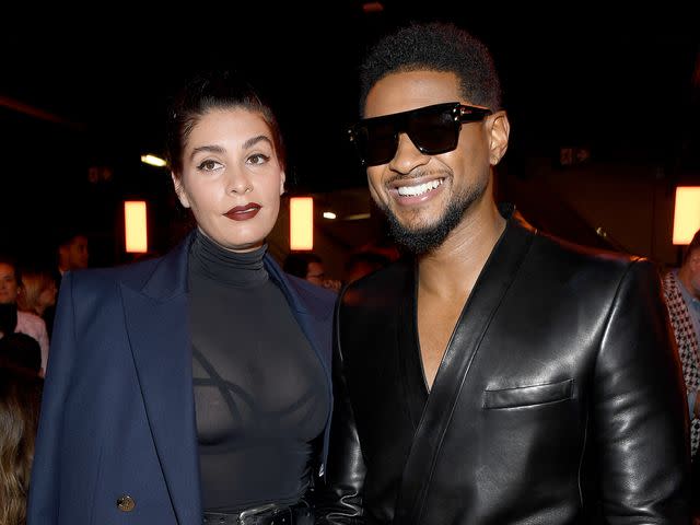 Pascal Le Segretain/Getty Jenn Goicoechea and Usher in Paris in February 2020