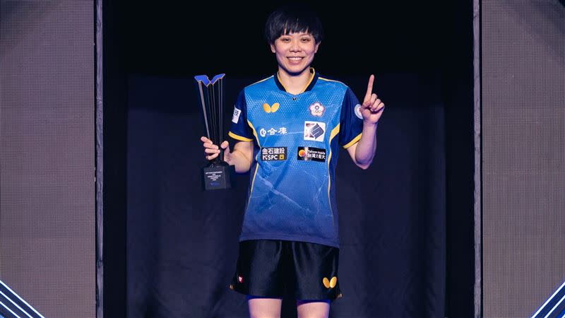 台灣桌球一姐鄭怡靜，WTT果阿球星挑戰賽奪冠。（資料圖／翻攝自WTT X）