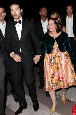 <p>Di Crollalanza/Sipa/Shutterstock </p> Shia LaBeouf and his mother Shayna Saide at the 'Lawless' film party during the 65th Cannes Film Festival on May 19, 2012.