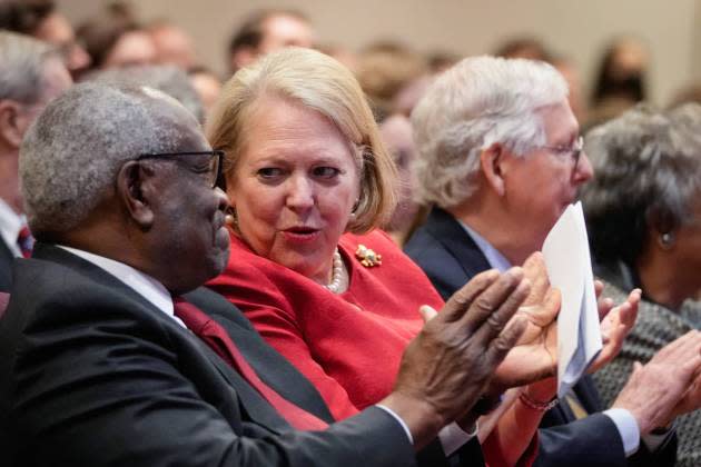 Justice Thomas Attends Forum On His 30 Year Supreme Court Legacy - Credit: Drew Angerer/Getty Images