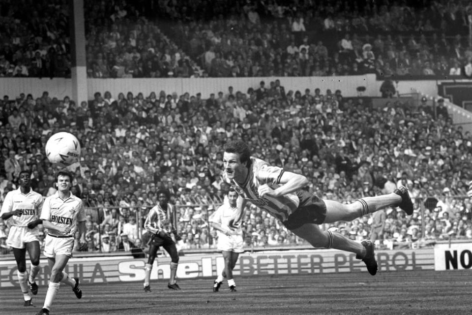 Keith Houchen’s spectacular diving header helped Coventry win the FA Cup in 1987 ( David Jones/PA) (PA Archive)