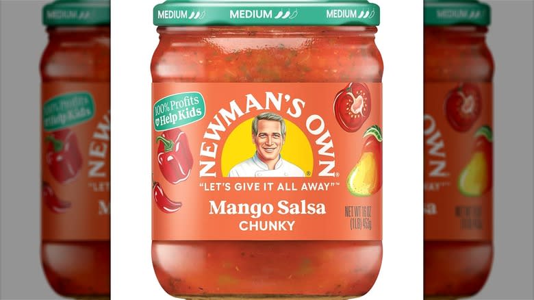 Newman's Own mango salsa jar