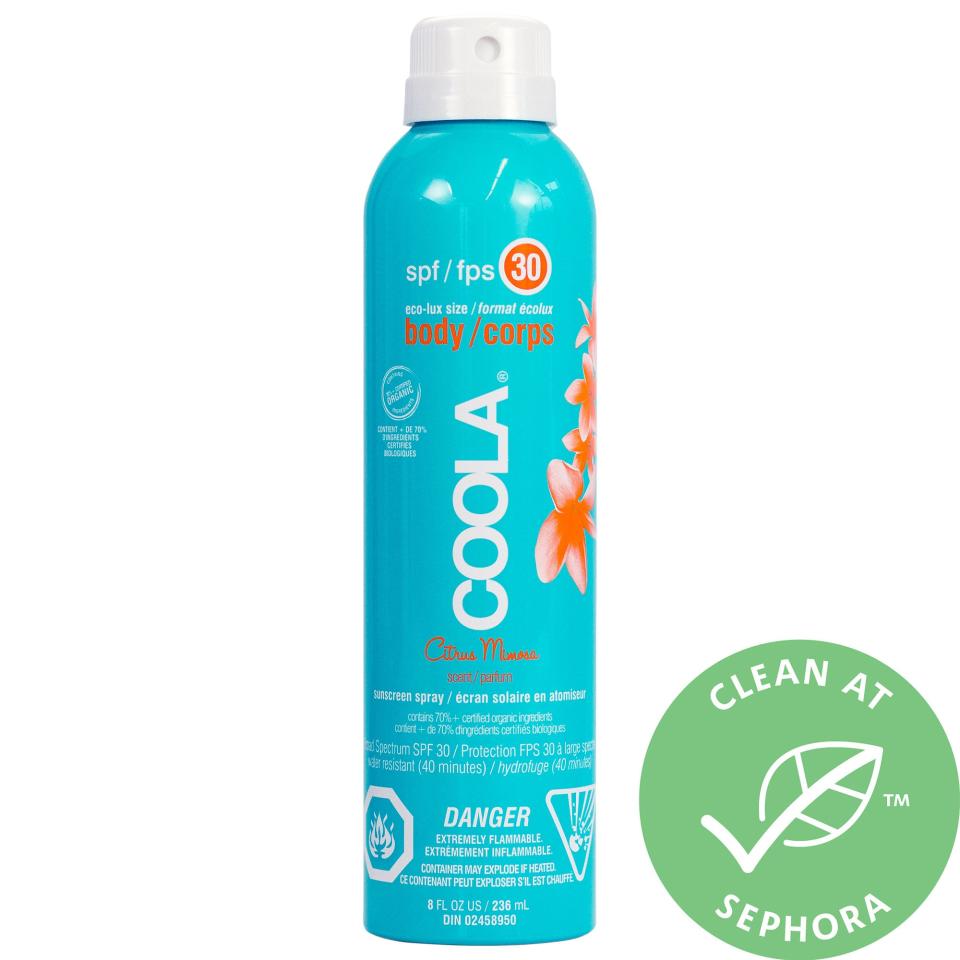 Coola SPF 30 Sunscreen Spray Citrus Mimosa   