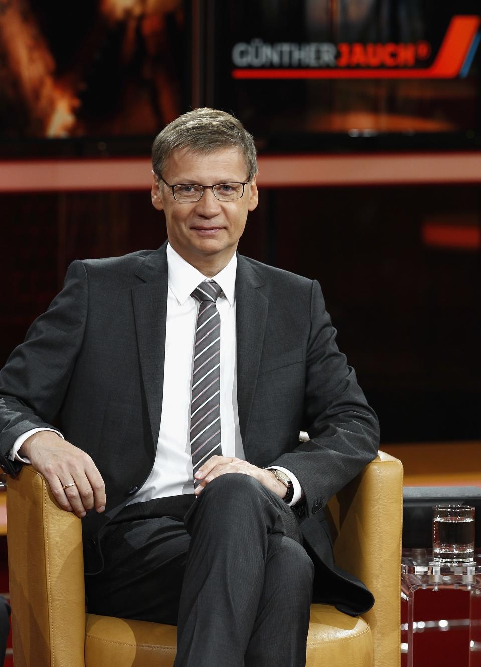 In seiner Talkshow sprach Günther Jauch mit seinen Gästen über Themen aus Politik und Gesellschaft. (Bild: Andreas Rentz/Getty Images)