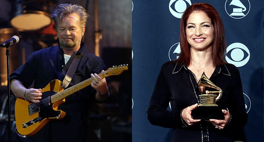 John Mellencamp (left) and Gloria Estefan