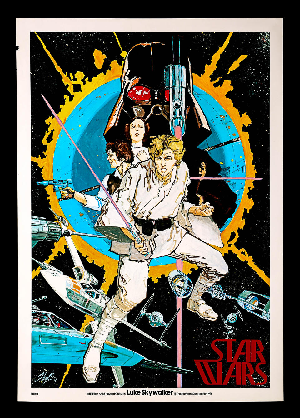 STAR WARS: EPISODE IV: A NEW HOPE (1977) – US One-Sheet “Chaykin” Pre-Production Poster