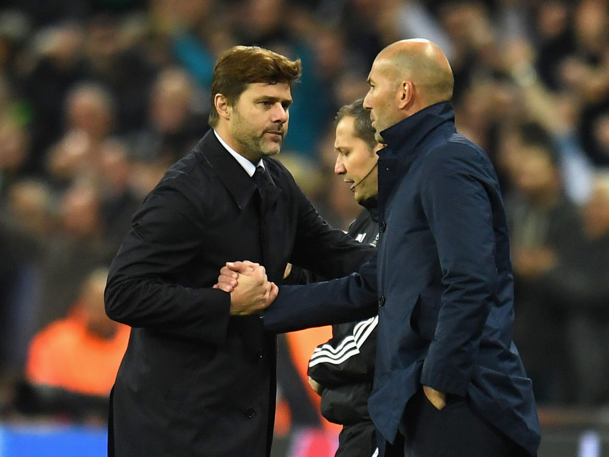 Mauricio Pochettino and Zidane / AP