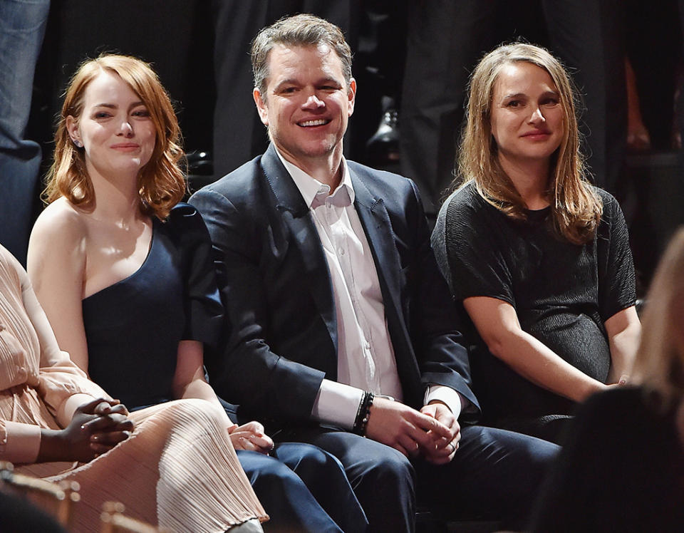 Emma Stone, Matt Damon, and Natalie Portman