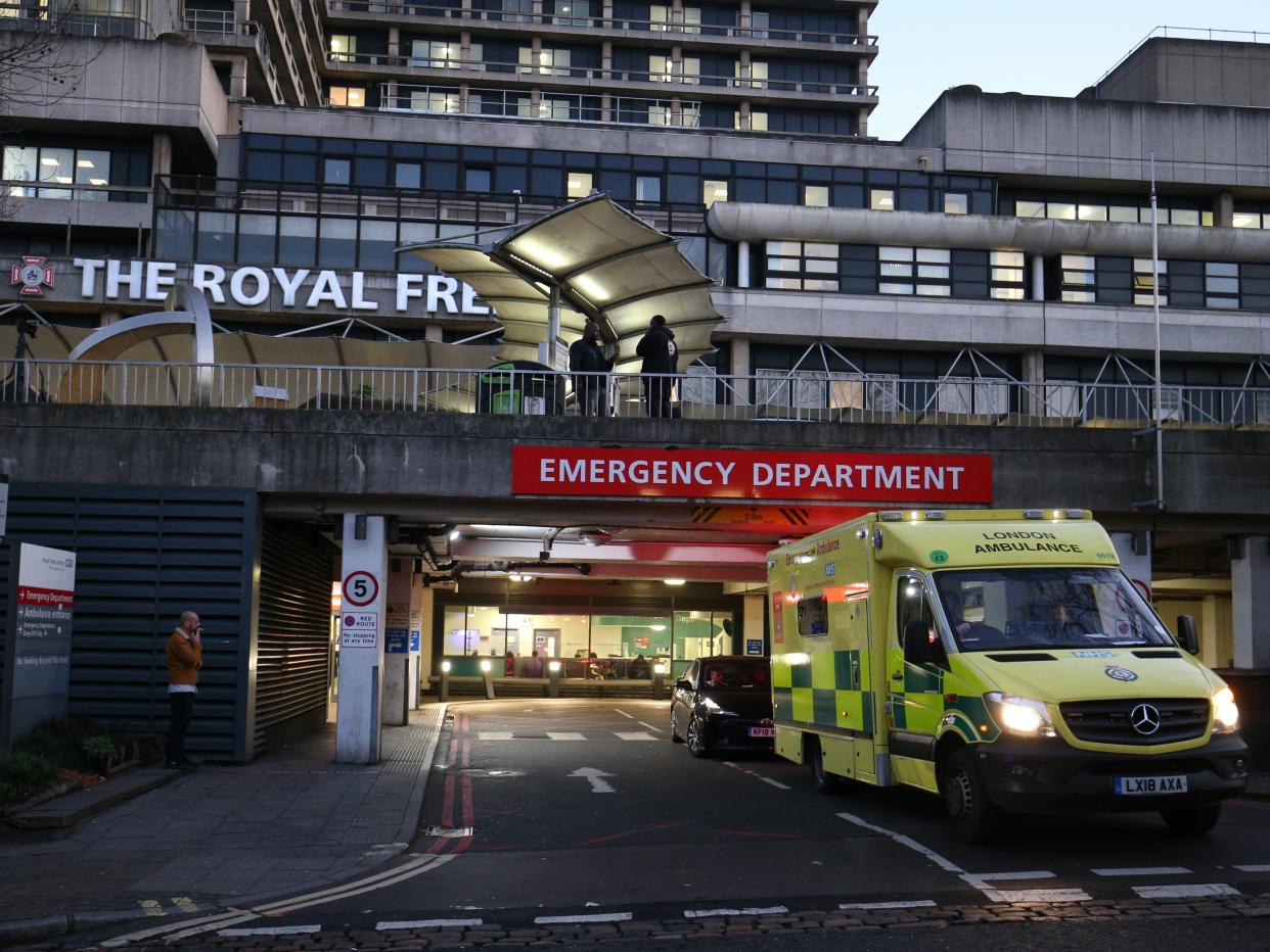 The Royal Free Hospital has been issued with a warning notice by the Care Quality Commission (PA)