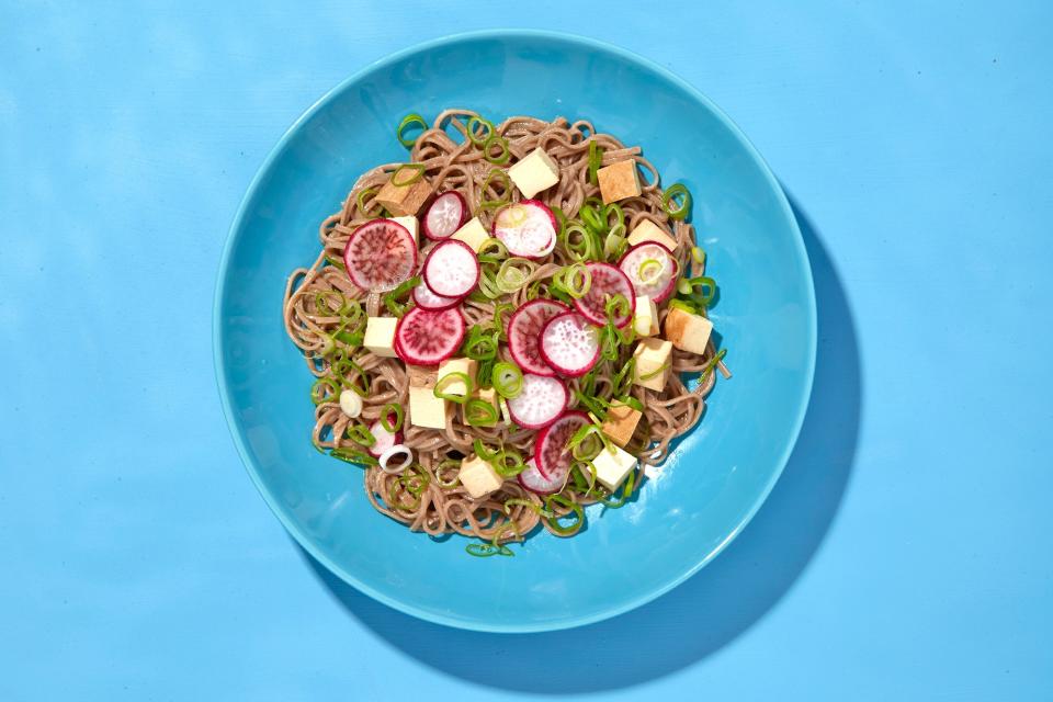 Cold Soba Noodles with Miso and Smoked Tofu