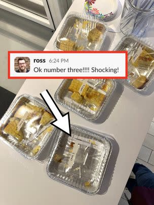 In a surprising twist, it was actually the cake most people grabbed from the kitchen at the end of the day. Which was a mystery to EVERYONE.