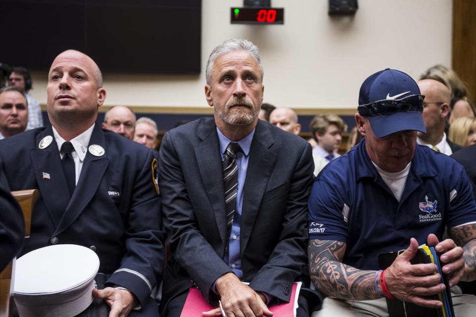 The House Judiciary Committee has unanimously passed a bill which would permanently reauthorize the 9/11 Victim Compensation Fund on Wednesday.The decision comes the day after comedian Jon Stewart appeared before the committee with an impassioned testimony in support of the Fund. The bill is a response to a February announcement that future payouts from the Fund would be cut by as much as 70 percent to offset surging claims from those who are ill, as well as from the families of those who have died already.In a speech that quickly drew praise online and elsewhere, Mr Stewart called the House’s involvement “shameful,” calling attention to how few members of congress had appeared to hear him and meet the many 9/11 first responders accompanying him.“None of these people want to be here,” Mr Stewart said of those behind him during the speech. “But they are, and they’re not here for themselves… They’re here to continue fighting for what’s right.”The fund was established in 2011 to compensate for deaths and illnesses linked to toxic exposure at the World Trade Center, the Pentagon, and in Shanksville, Pennsylvania, after terrorists crashed four hijacked airliners on the morning of September 11, 2001. Mr Stewart, who has been in New York City for the extent of his career, has long been a champion for 9/11 first responders. The bill will now go to the floor for a full vote in the House of Representatives, where it is likely to pass. It's unclear whether Senate Majority Leader Mitch McConnell will take up the bill in the Senate, but Senate Minority Leader Chuck Schumer of New York said Wednesday that he was "imploring, pleading, even begging" the Republican to bring the bill to the floor as soon as it passes in the House.“We will reach the point soon, most likely this year, when more will have died from 9/11-related illnesses than on 9/11 itself,” Mr Schumer said Wednesday. “I say to Leader McConnell: This is not politics. This is not a game. These are our heroes, American heroes, who are suffering and need our help.”