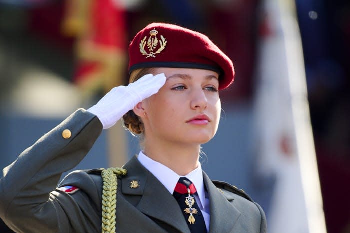 La princesa Leonor en el desfile militar