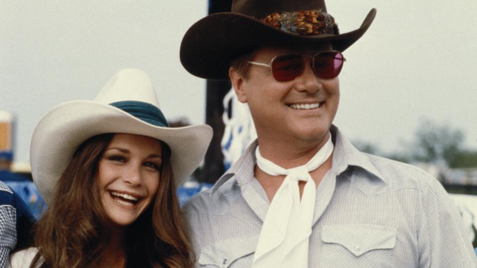 Mary Crosby and Larry Hagman, 1979 dallas cast