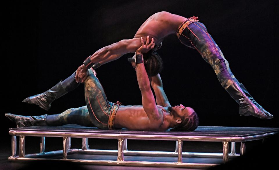 The Zorilla Brothers from the Dominican Republic perform during The Summer Circus Spectacular.