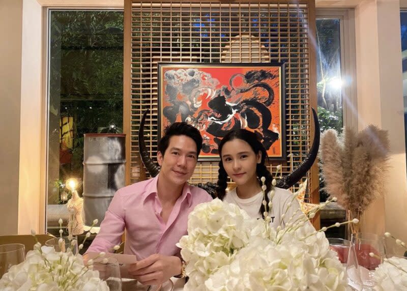 李海娜與男友Amp交往也有4年多，感情一直穩定（圖片來源：IG@aom_sushar）